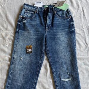 079, NWT Articles Of Society Blue Distressed Jeans,
Size 6 | 28 Waist